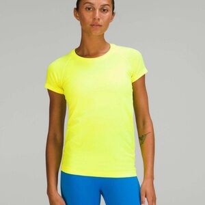 Lululemon Swiftly Tech Short Sleeve 2.0 Race Tee in Highlighter Yellow